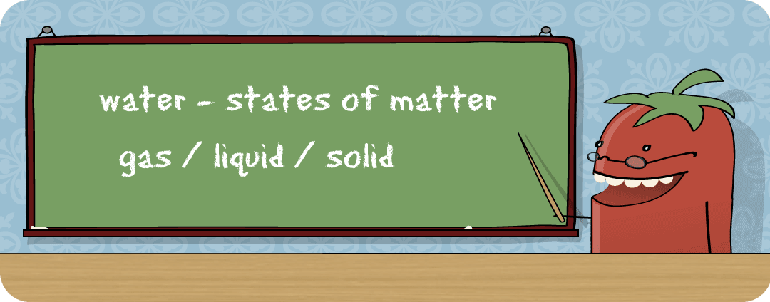 Image of water - states of matter gas / liquid / solid
